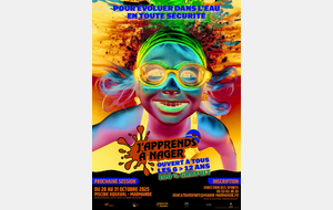 Stage j'apprends à nager pendant les vacances scolaires