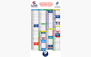 Calendrier des compétitions trimestre 4